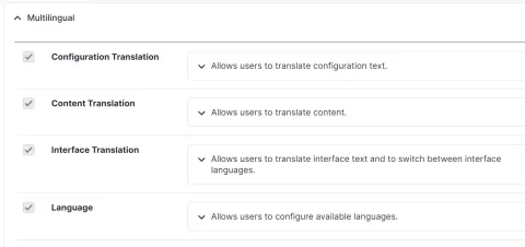 Drupal Multilingual Modules