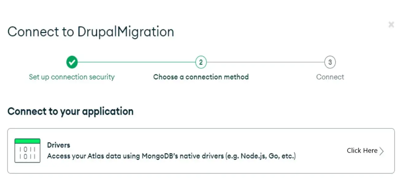 MongoDB Choose driver