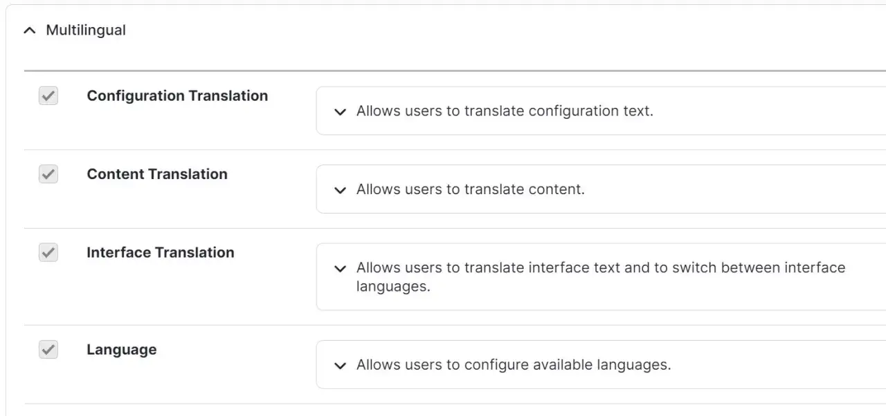 Drupal Multilingual Modules